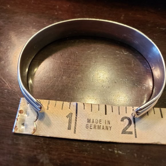 Vintage Contemporary 925 Bangle Cuff Bracelet - Picture 5 of 5